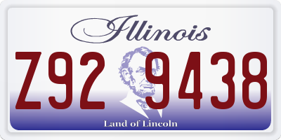 IL license plate Z929438