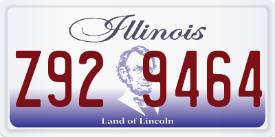 IL license plate Z929464
