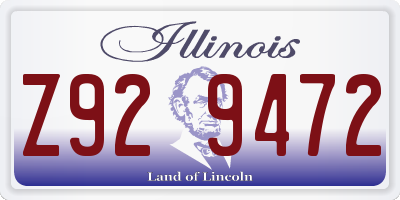 IL license plate Z929472