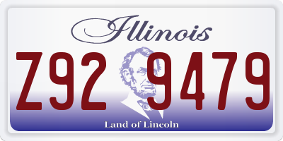 IL license plate Z929479