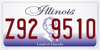 IL license plate Z929510