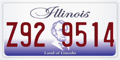 IL license plate Z929514