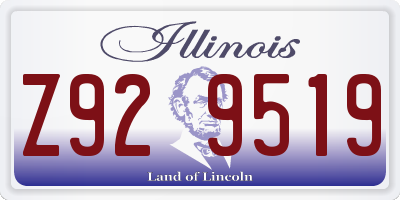 IL license plate Z929519