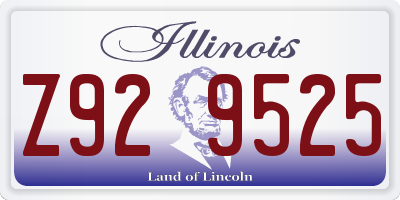 IL license plate Z929525