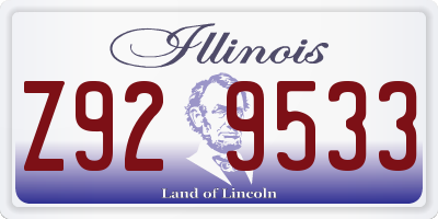 IL license plate Z929533
