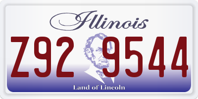 IL license plate Z929544
