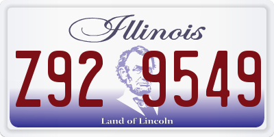 IL license plate Z929549