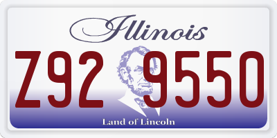 IL license plate Z929550