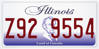 IL license plate Z929554