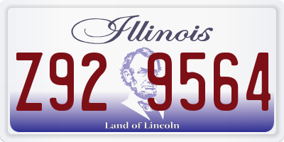 IL license plate Z929564