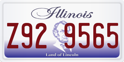 IL license plate Z929565