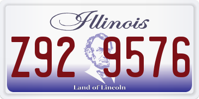 IL license plate Z929576