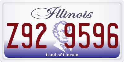 IL license plate Z929596