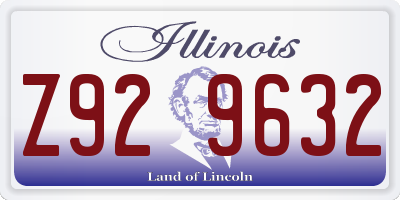 IL license plate Z929632