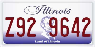 IL license plate Z929642