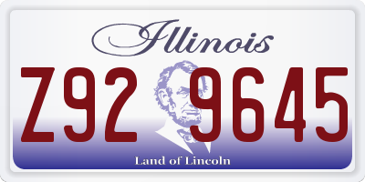IL license plate Z929645