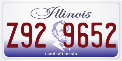 IL license plate Z929652