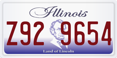 IL license plate Z929654
