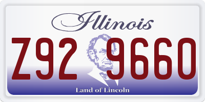 IL license plate Z929660