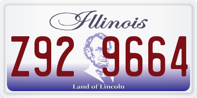 IL license plate Z929664