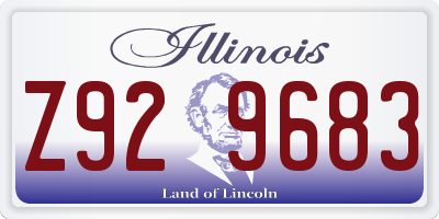 IL license plate Z929683