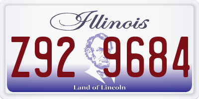 IL license plate Z929684