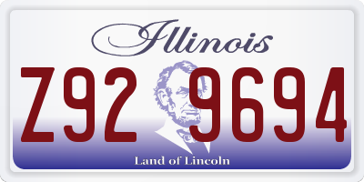 IL license plate Z929694