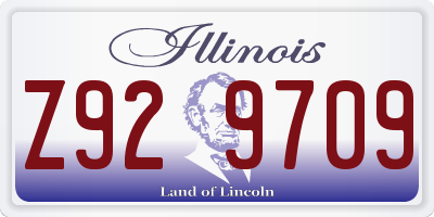 IL license plate Z929709