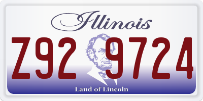 IL license plate Z929724
