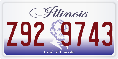 IL license plate Z929743