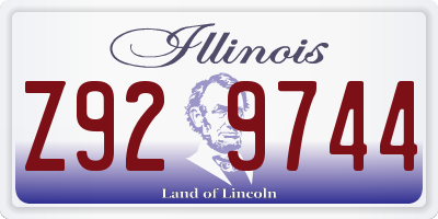 IL license plate Z929744