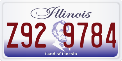 IL license plate Z929784