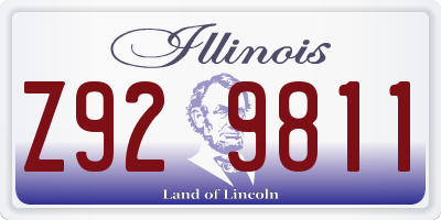 IL license plate Z929811