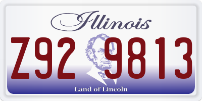 IL license plate Z929813