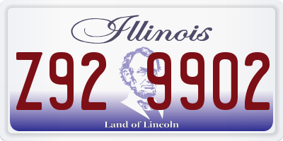 IL license plate Z929902