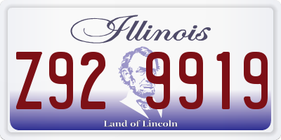IL license plate Z929919