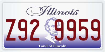 IL license plate Z929959