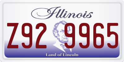 IL license plate Z929965