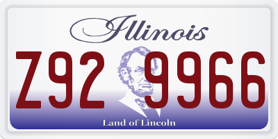 IL license plate Z929966