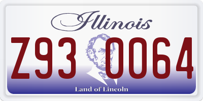 IL license plate Z930064