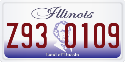 IL license plate Z930109