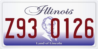 IL license plate Z930126