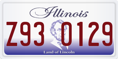 IL license plate Z930129