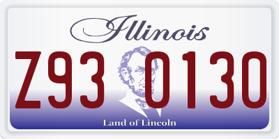 IL license plate Z930130