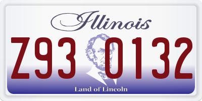 IL license plate Z930132