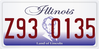 IL license plate Z930135