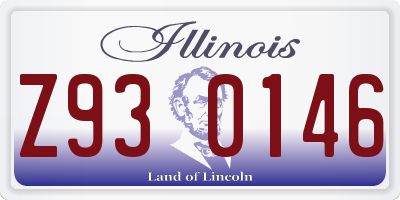 IL license plate Z930146