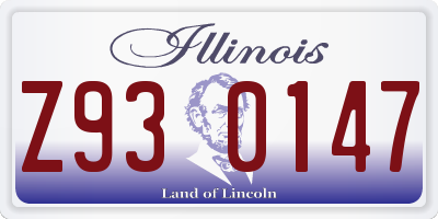IL license plate Z930147