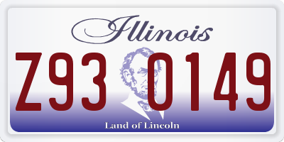IL license plate Z930149