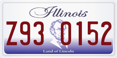 IL license plate Z930152
